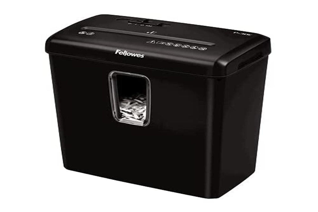 Fellowes 6008101 Powershred P-30C Aktenvernichter, Partikelschnitt, 22 cm, Schwarz