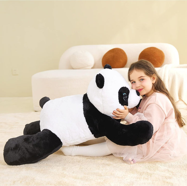 IKASA Gross Panda Kuscheltier Riesen Stofftier,Gross Plüschtier Riesige Plüsch Spielzeug 78cm Flausc