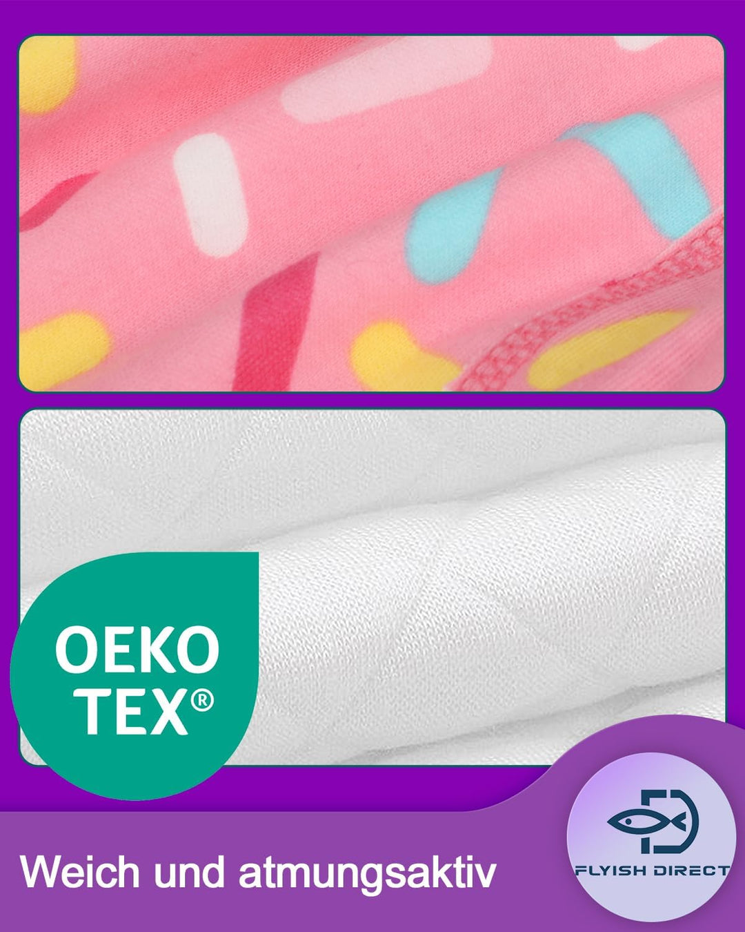 FLYISH DIRECT Baby Trainerhosen Töpfchentraining, 8er Pack Töpfchen Trainingshose für Mädchen Jungen
