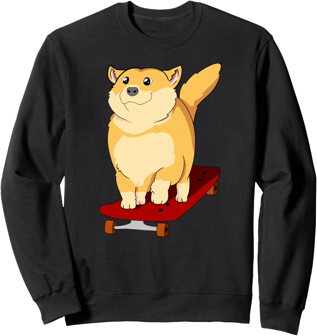 Skating-Hunde-Skater Sweatshirt