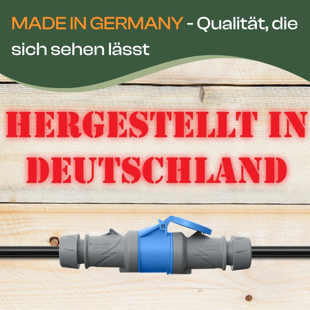 Camping Kabel 15 Meter CEE verlängerungskabel 15m aussen H07RN-F 3x2,5 Strom Wohnwagen Kabel landstr