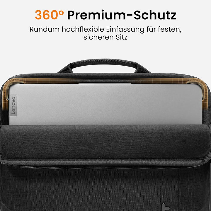 tomtoc A34 Laptoptasche Schwarz 13,5-14,4 Zoll, Schwarz 13,5-14,4 Zoll