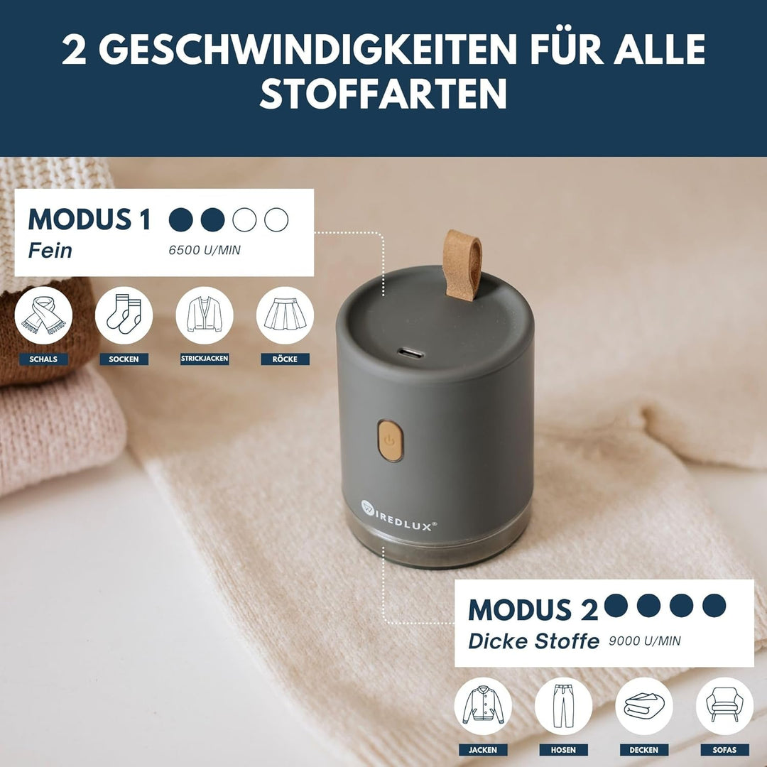 Fusselrasierer elektrisch – Fusselentferner & Entfussler für Kleidung, kompakt & tragbar – wiederauf