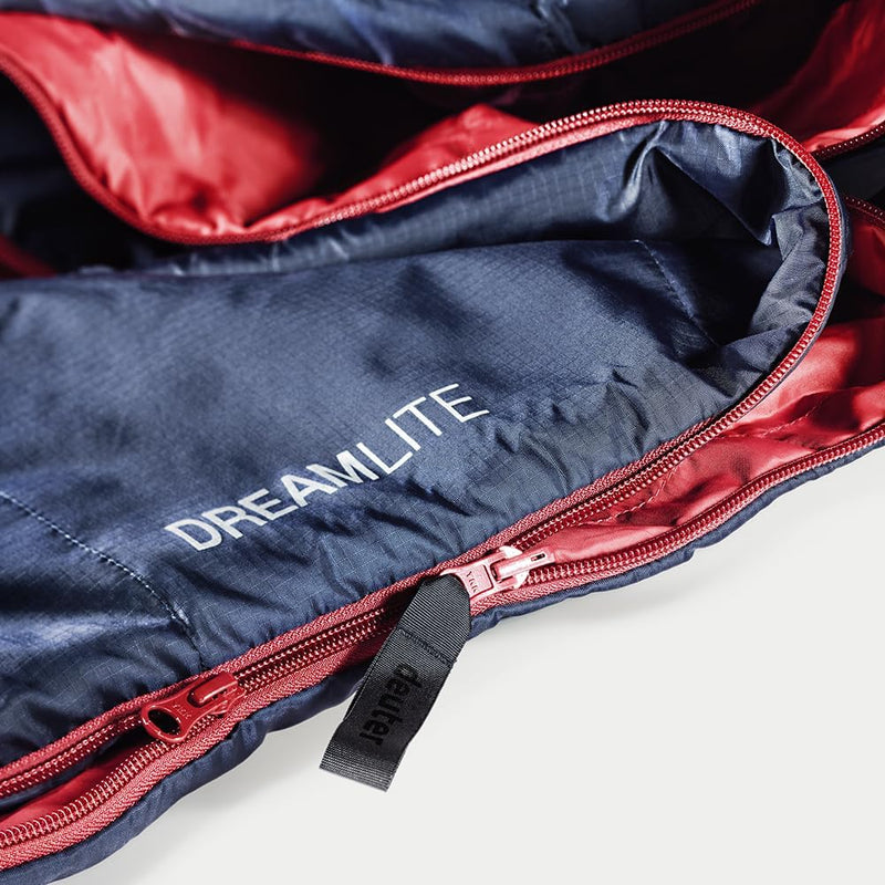 deuter Kunstfaserschlafsack DREAMLITE navy-cranberry Left Zip, navy-cranberry Left Zip