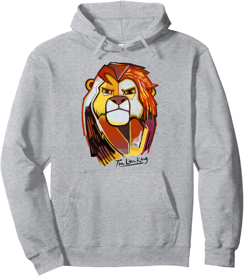 Disney The Lion King Simba Abstract Portrait Pullover Hoodie