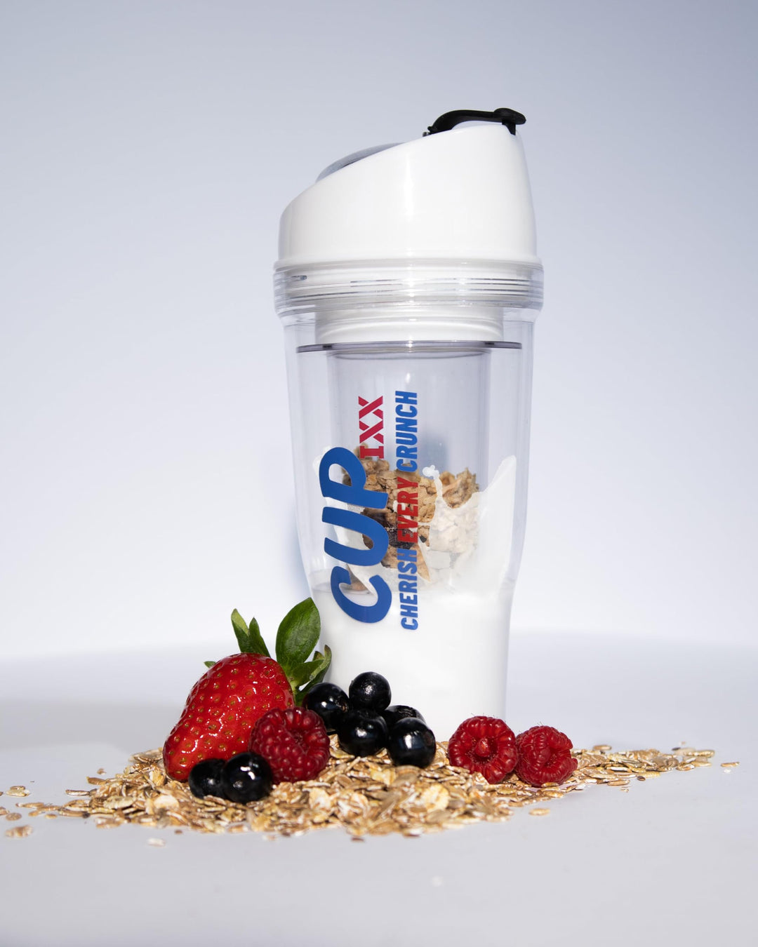 Generisch Müslibecher für Unterwegs für Cornflaks Müsli CerealCup to Go ohne Löffel Tragbar Cupixx (