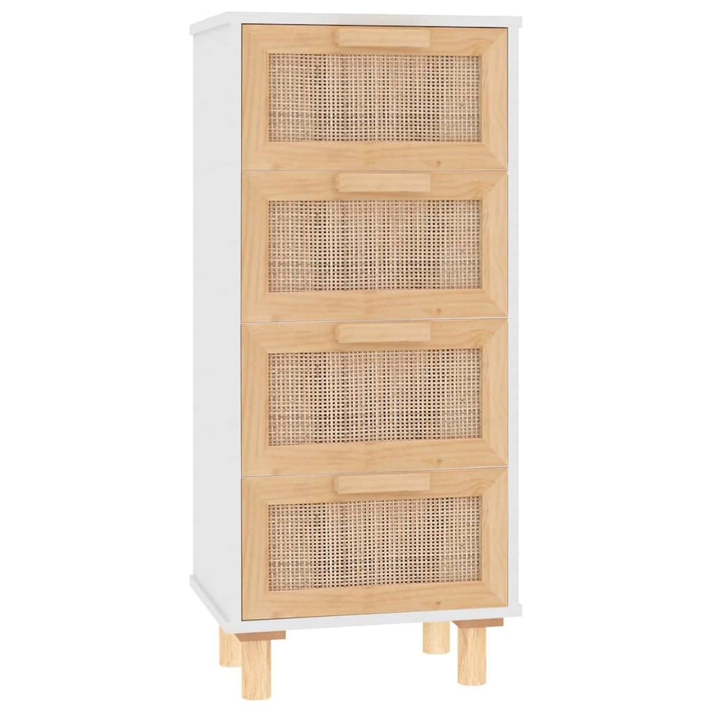 vidaXL Sideboard mit Schubladen Schrank Anrichte Beistellschrank Kommode Schubladenschrank Weiss 40x
