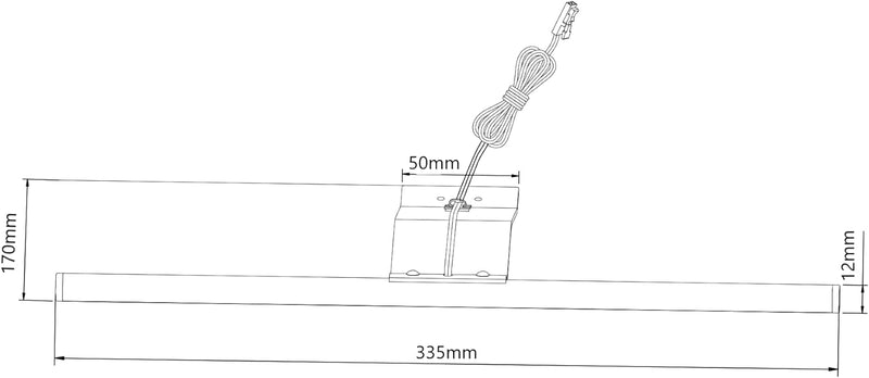 SEBSON® LED Schrankleuchte 3er Set, Aufbauleuchte mit Schalter und Stecker, warmweiss 3000k, 3x 3,5W