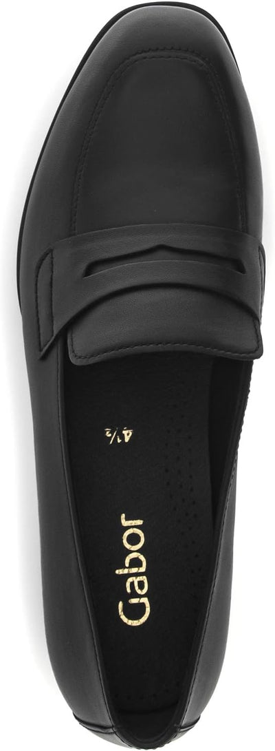 Gabor Damen Slipper, Frauen Slip On 37 EU Schwarz, 37 EU Schwarz