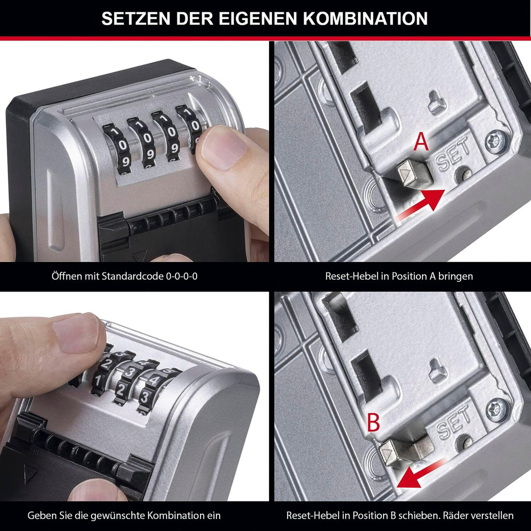 Master Lock Schlüsseltresor mit neuem innovativen Design, grossem Fassungsvermögen und hoher Sicherh
