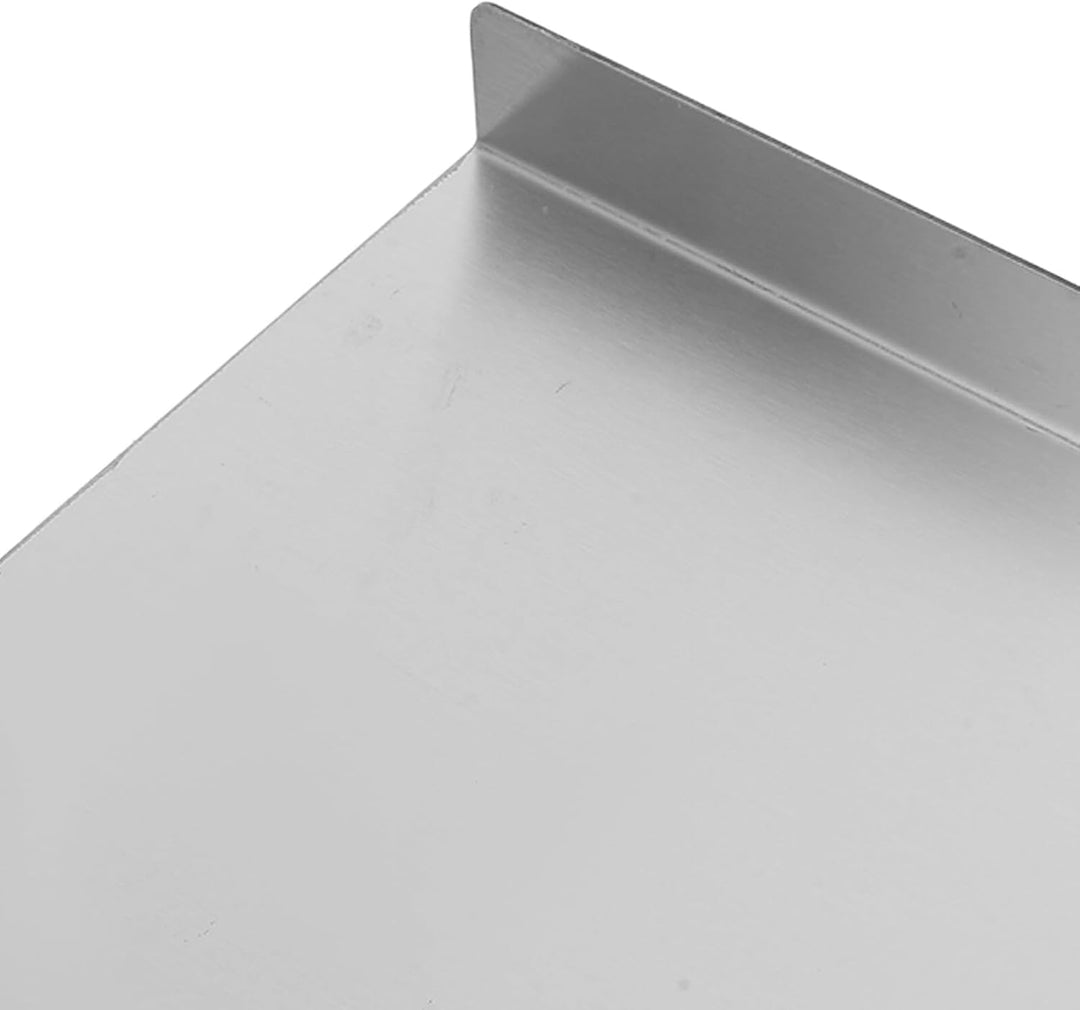 Healeved L-förmiges Schwebendes Regal aus Edelstahl in Silber Platzsparender Wandorganizer für Schla