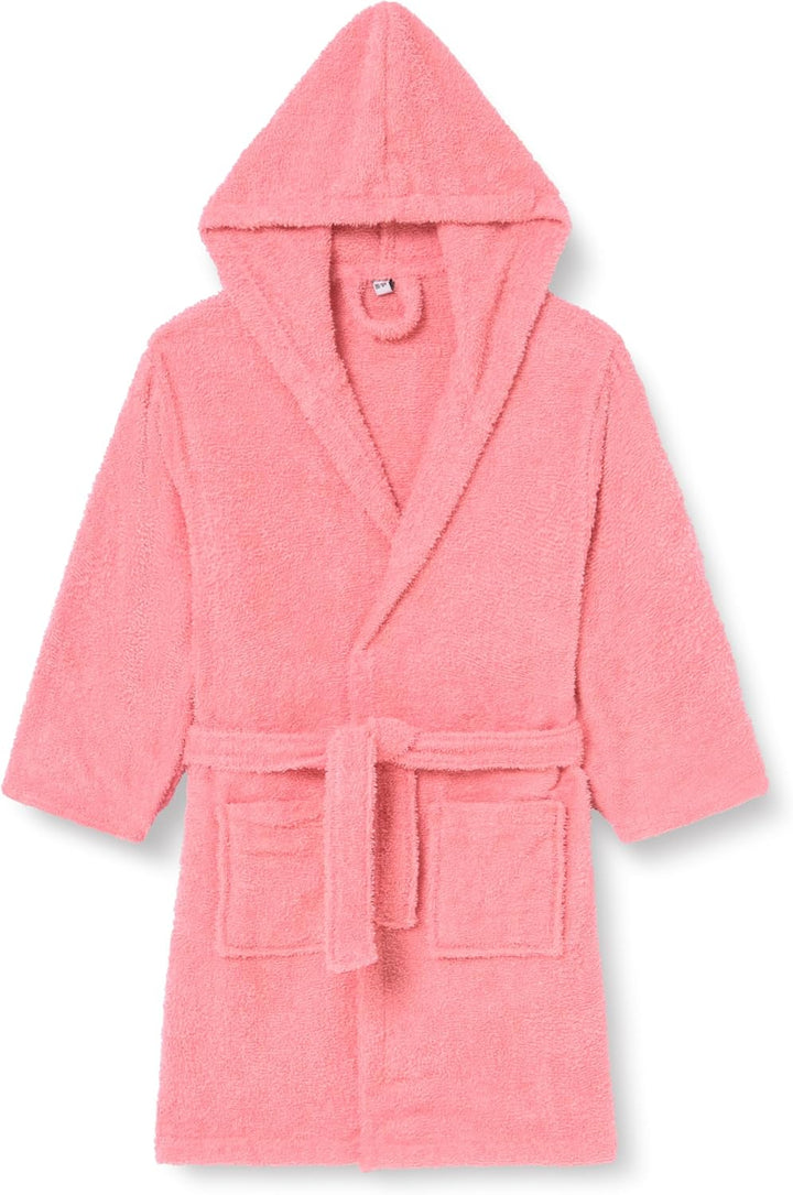 Playshoes Unisex Kinder Frottee-Bademantel Morgenmantel 146-152 koralle, 146-152 koralle