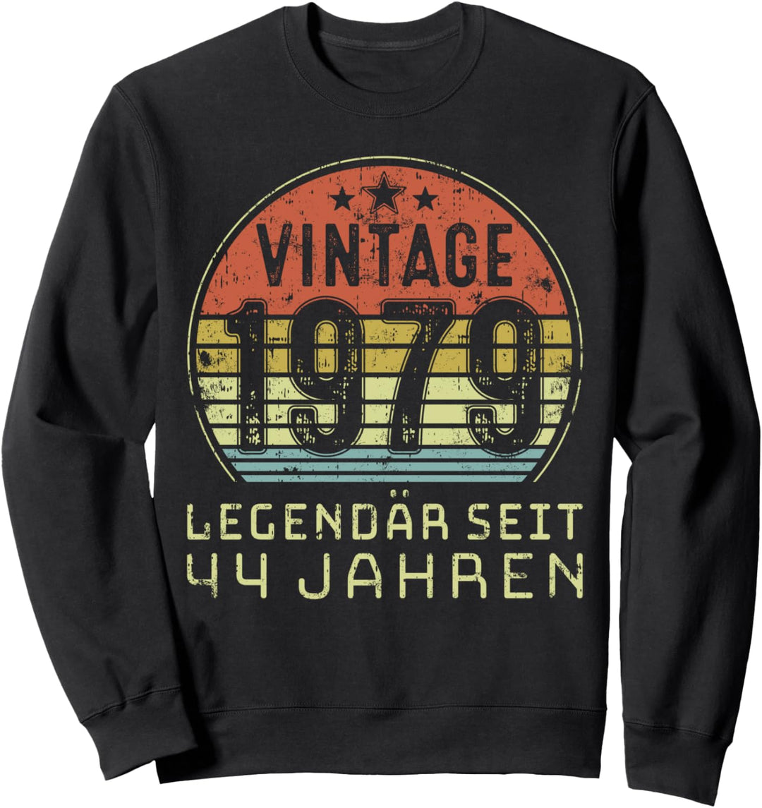 Vintage 1979 Legendär seit 44 Jahren 44 Geburtstag Sweatshirt