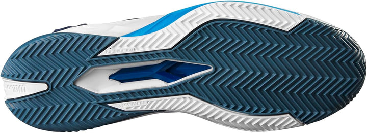 Wilson Herren Rush Pro 4.0 Clay Sneaker 40 EU Navy Blazer White Lapis Blue, 40 EU Navy Blazer White