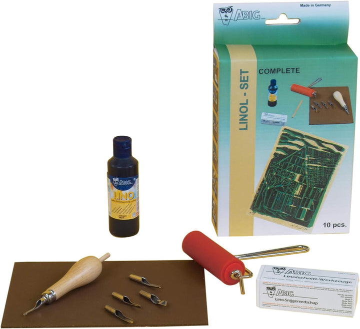 CREATIVE NEU Abig Linol-Set Complete Format A5. 10-teilig