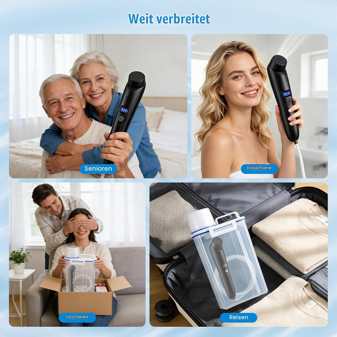 Elektrisches Bidet, 2,5L mit USB-Aufladung, Tragbare Po-Dusche mit verstellbarem Sprühkopf, Sanfter