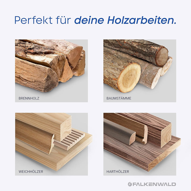 FALKENWALD® Kugelfräser Holz Fein 20mm - Winkelschleifer Zubehör für Holzbearbeitung - Frässcheibe f