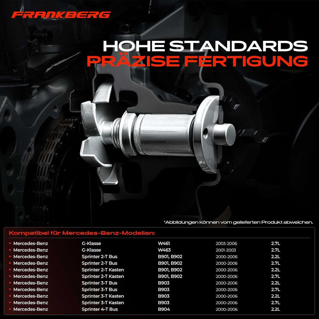 Frankberg Wasserpumpe Kompatibel mit G-Klasse W461 W463 2001-2021 Sprinter 2-T B901 B902 2.1L 2.7L 2