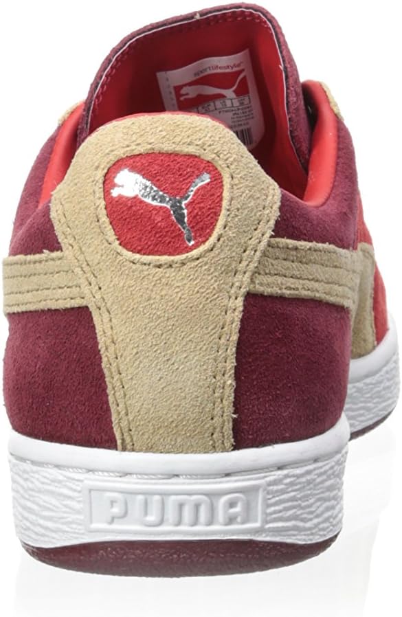 PUMA Jungen Suede Classic Casual Emboss Low-Top Sneaker 42.5 EU Elegant, 42.5 EU Rosso Pomegrante