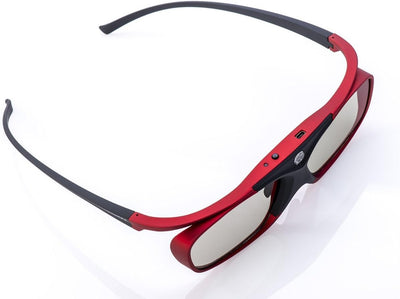 2x Hi-SHOCK RF Pro Scarlet Heaven | Aktive 3D Brille für EPSON, JVC & SONY RF 3D Projektor/Beamer [1