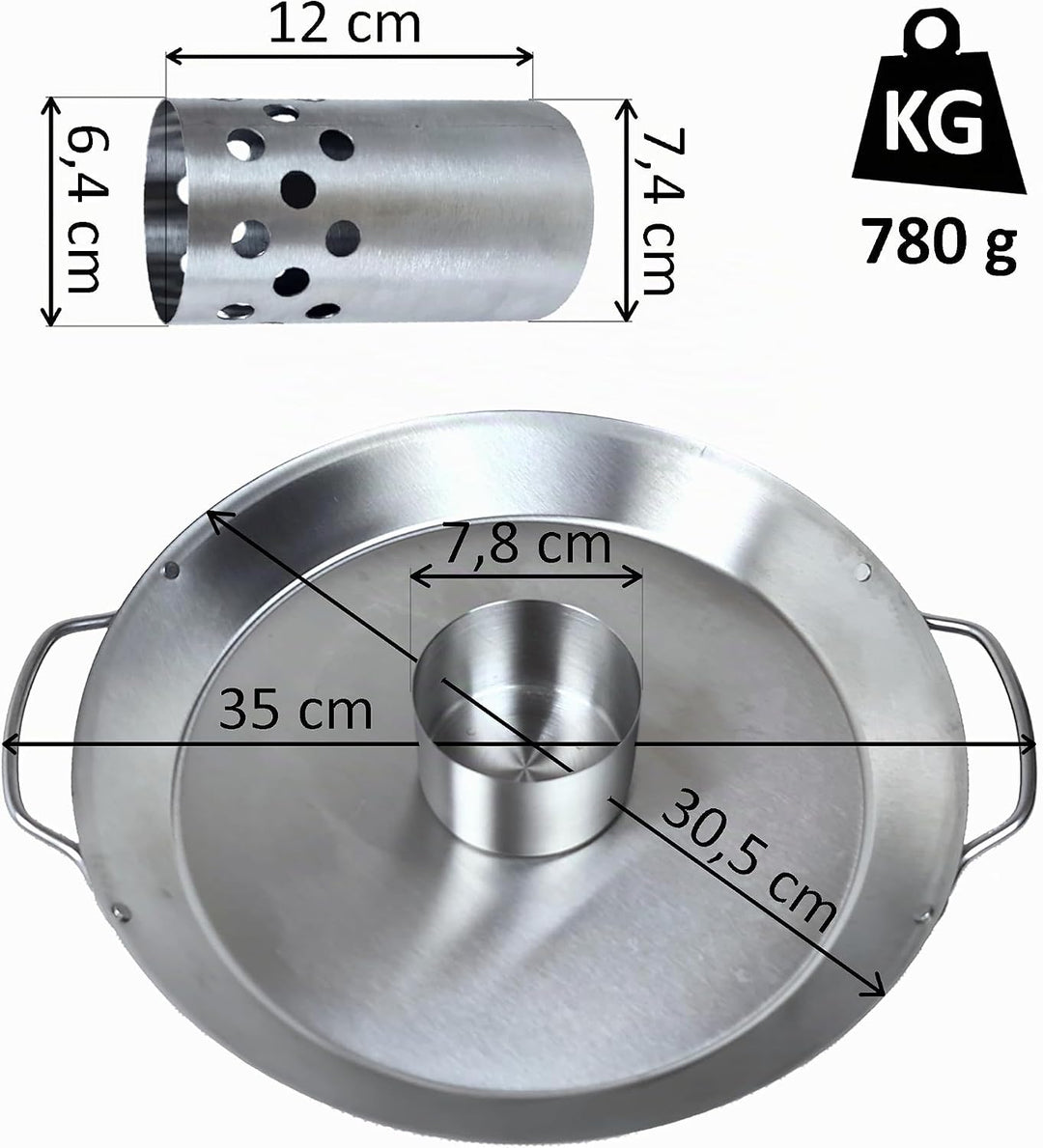 Hähnchenbräter für Backofen &amp; Grill aus Edelstahl, Hähnchenhalter für Ofen, Bierdose Hähnchengriller