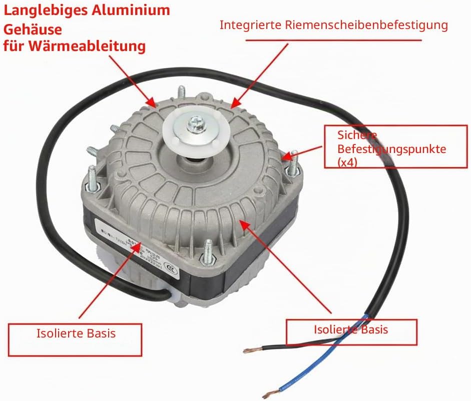 YZF10-20 Lüfter Motor High Speed Kondensator Motor Wärmeableitungsmotor Fit für Kühlschrank Indust