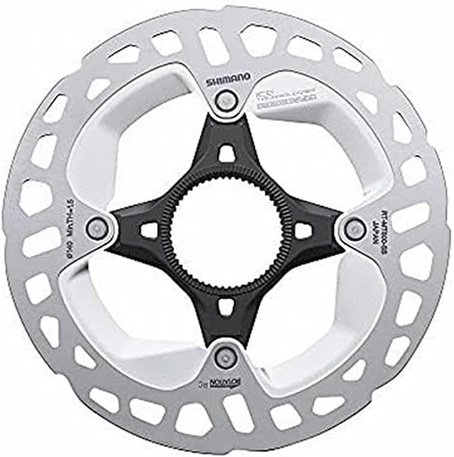 SHIMANO RT-MT800 Bremsscheibe Center-Lock silber/schwarz 2020 Scheibenbremse vorne silver/black 140m
