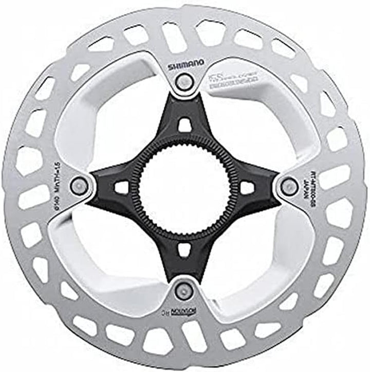 SHIMANO RT-MT800 Bremsscheibe Center-Lock silber/schwarz 2020 Scheibenbremse vorne silver/black 140m