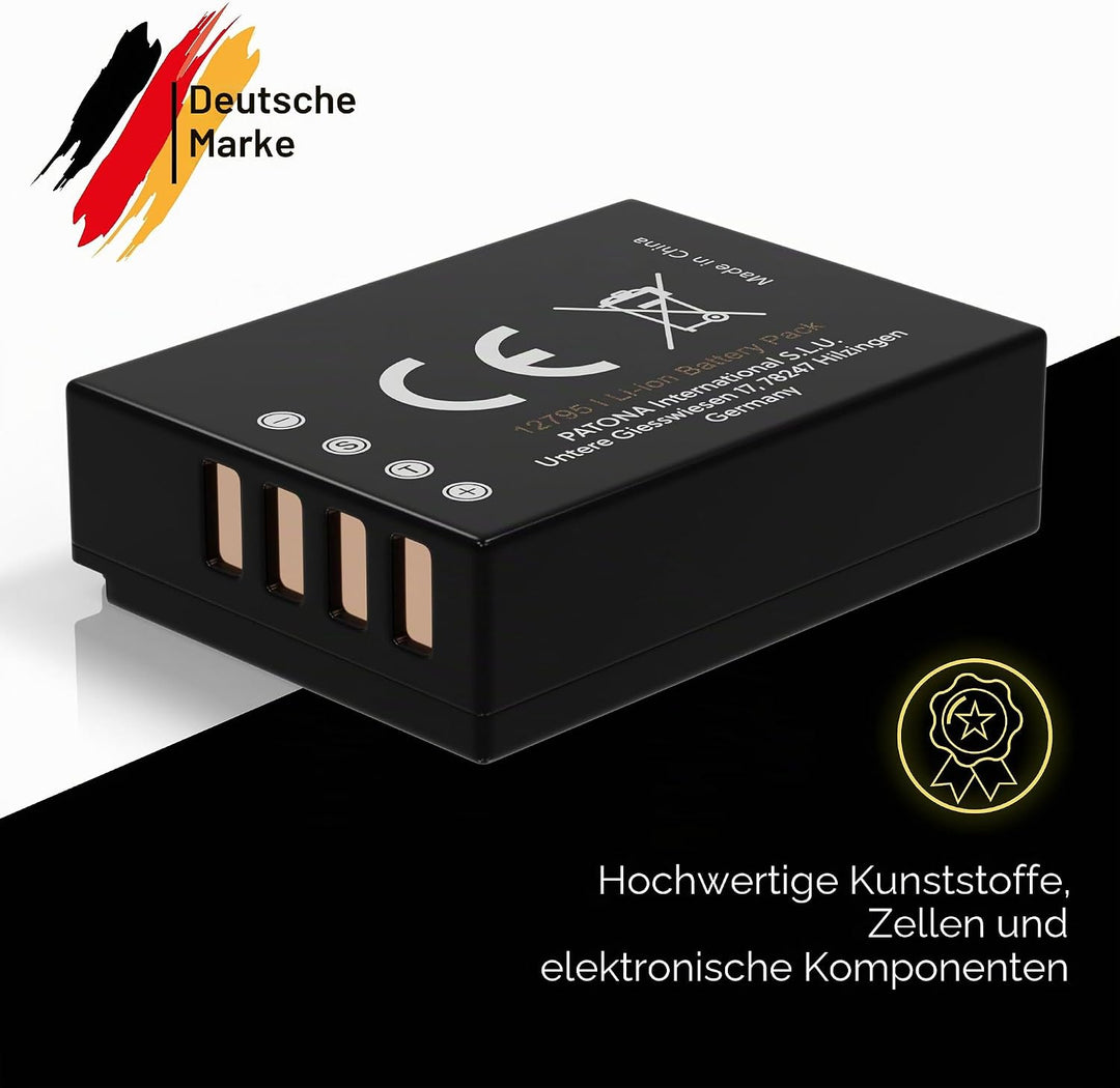 PATONA V1 Protect 2X Akku NP-W126s (1140 mAh) inkl. NTC-Sensor und V1 Gehäuse - mit PD Performance U