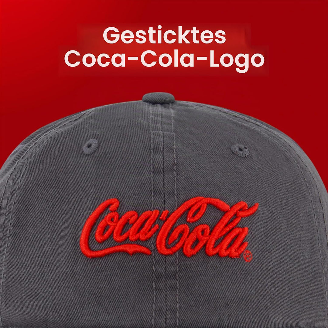 Concept One Unisex-Erwachsene Coca Cola Dad Hut, Logo Baumwolle verstellbare gebogener Krempe Baseba