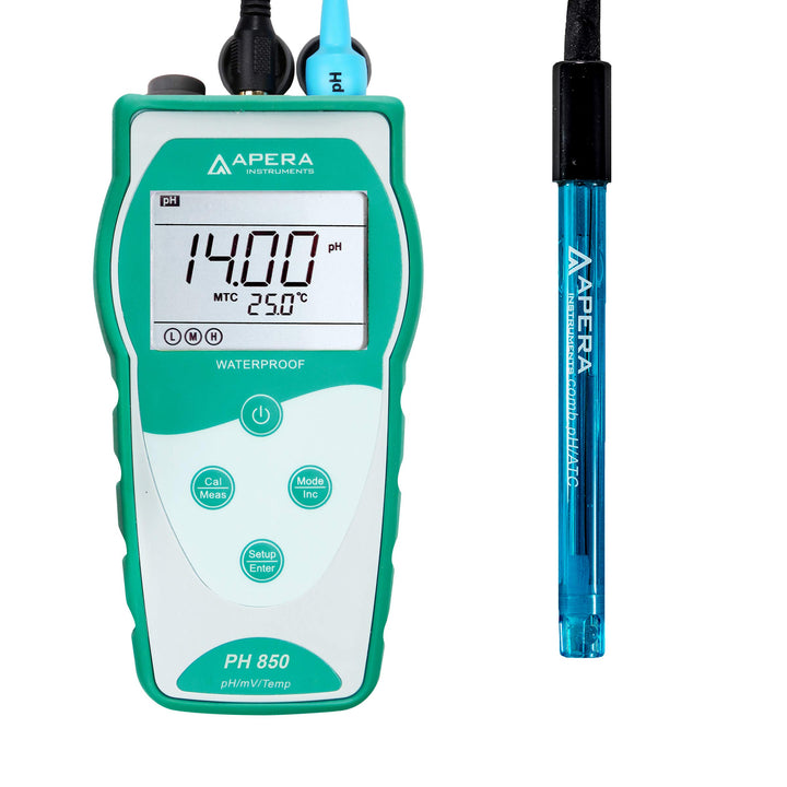 Apera Instruments PH850 tragbares pH-Messgerät (pH-Messbereich 0 bis 14,00) Allgemeine wässrige Lösu