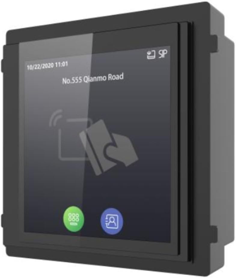 Módulo de Extensão Hikvision IPS 4" Leitor de Cartão M1 Preto - DS-KD-TDM