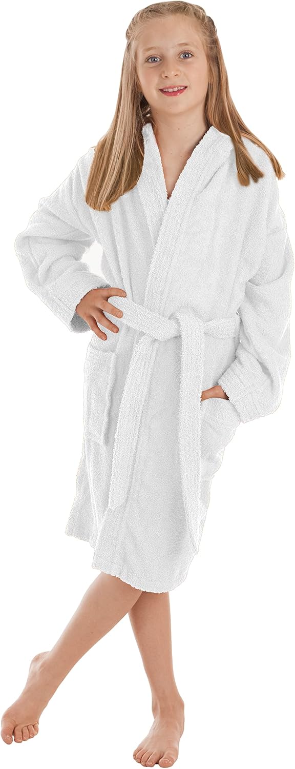 LEBENGOOD Kinder Bademantel für Jungen, Mädchen & Teenager, 100%, Baumwolle, Frottee, kinder, 400gr,