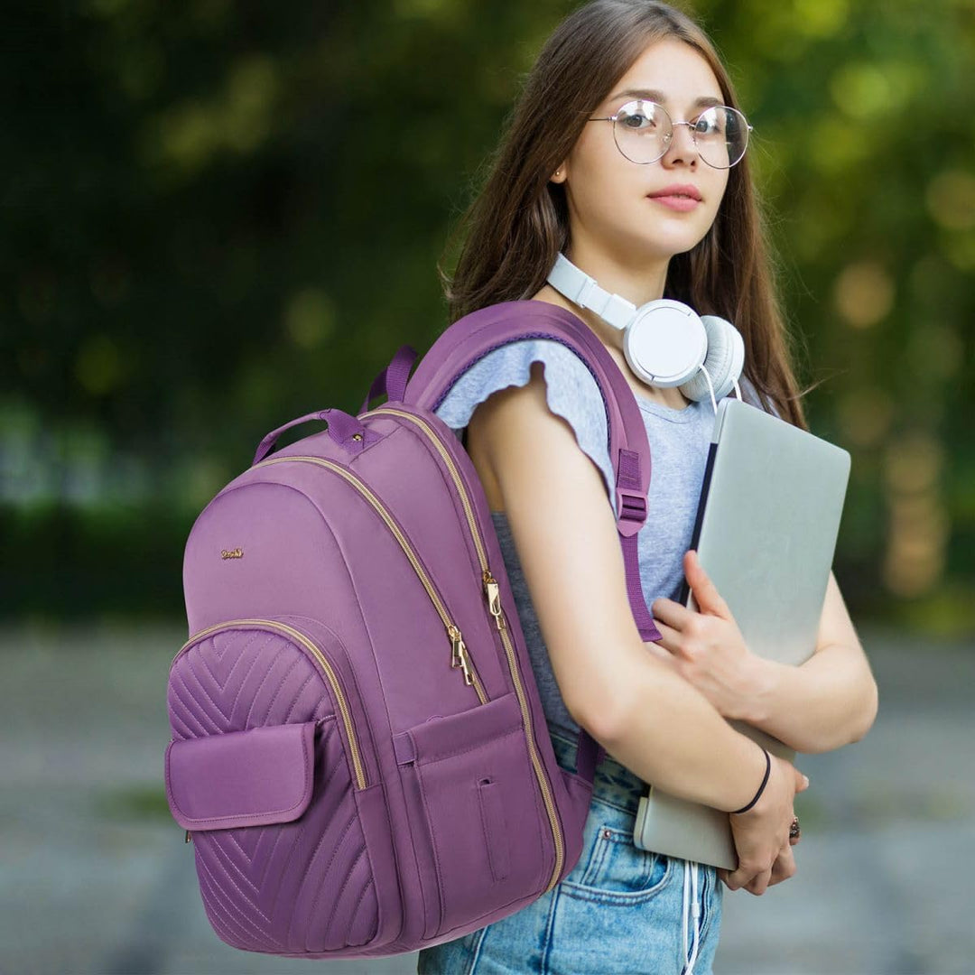 Schulrucksack Mädchen Teenager Laptop Rucksack Damen,Schulranzen Frauen Schule für Universität Studi