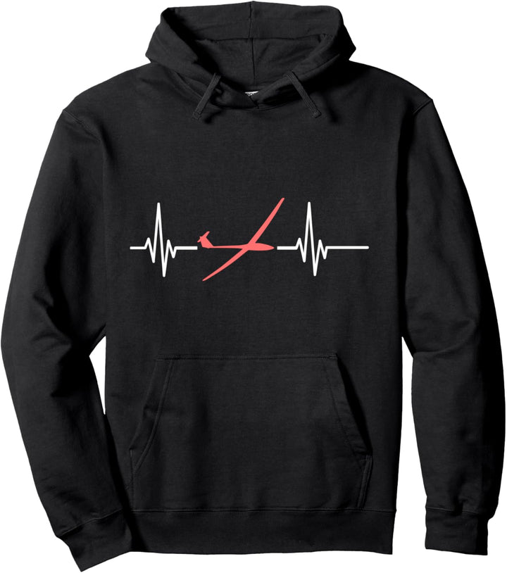 Herzschlag Modellflug RC Flugzeug Flieger lustiges Segelflug Pullover Hoodie