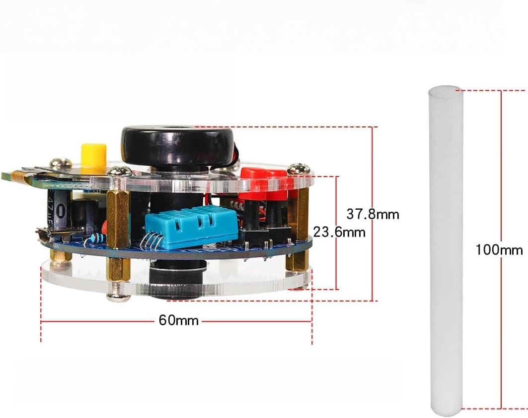 DIY Luftbefeuchter Lötbausatz, Luftbefeuchter Löt Bausatz Erwachsene mit OLED Display, Temperatur, L