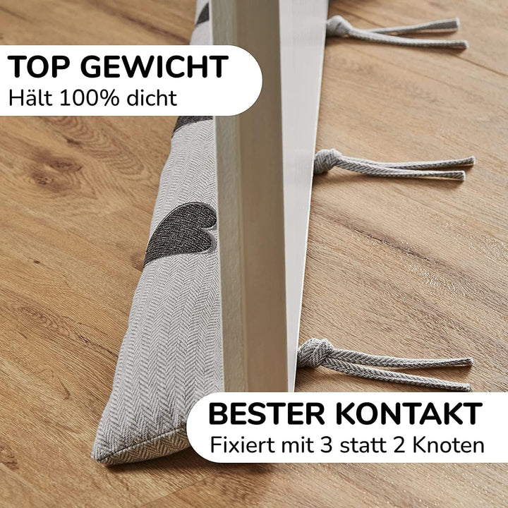 Zugluftstopper für Türen TESTSIEGER* Modell 2025-90cm Windstopper Tür extra dicht & langlebig zum En