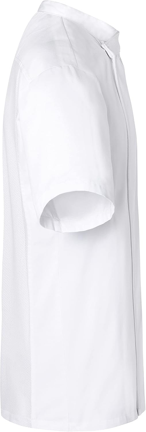 Karlowsky Kurzarm Überwurf-Kochhemd Basic XS Weiss, XS Weiß