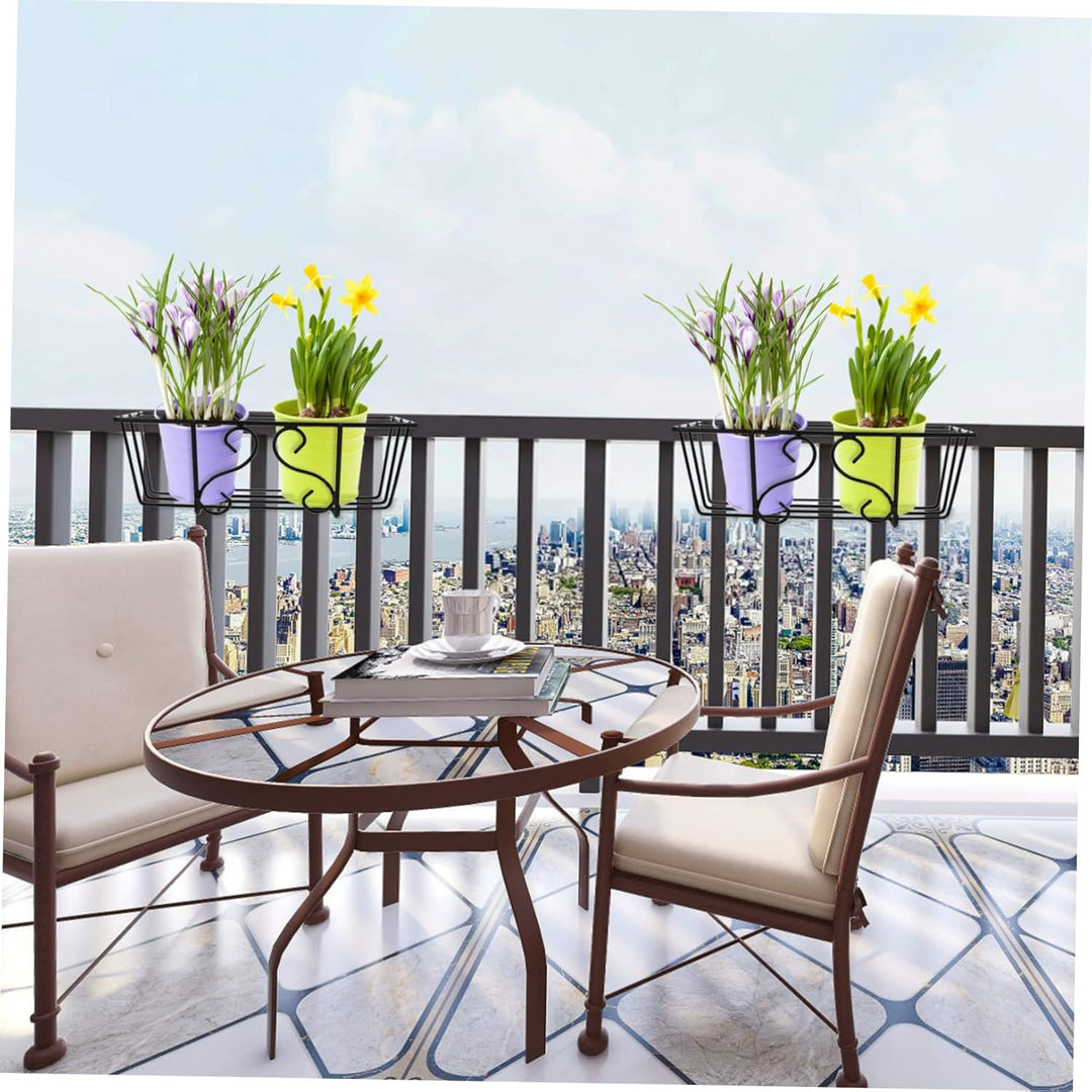 Yardwe 1stk Blumenständer Aus Eisen Blumentopfhalter Blumentopfregal Balkon Blumentopf Regal Wandbeh