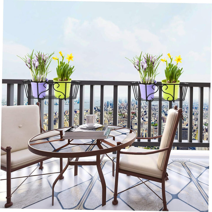 Yardwe 1stk Blumenständer Aus Eisen Blumentopfhalter Blumentopfregal Balkon Blumentopf Regal Wandbeh