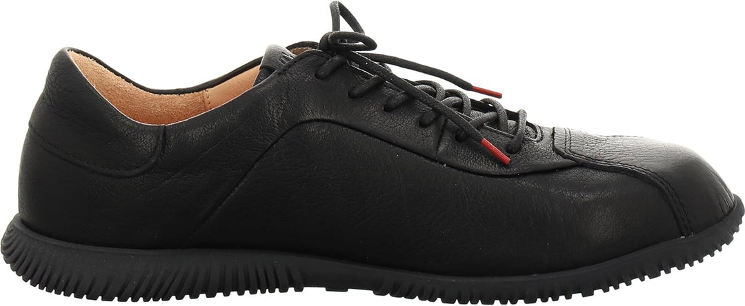Think! Herren Hauki Chromfrei Gegerbte Nachhaltige Schnürhalbschuhe 46 EU 0000 Schwarz, 46 EU 0000 S