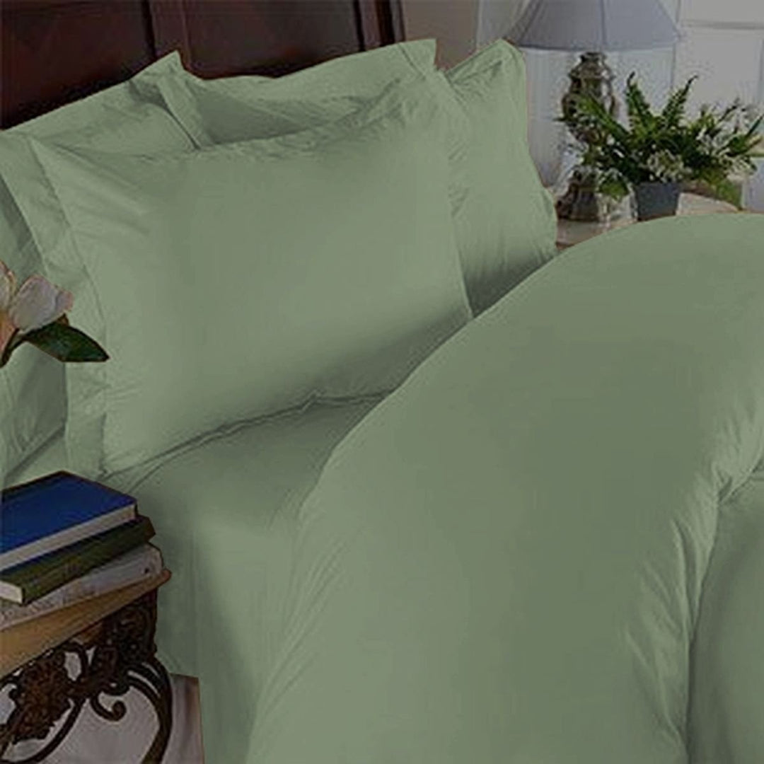 Elegant Comfort Luxuriöse, seidig-weiche Kissenbezüge, Kingsize, Grün, 2 Stück