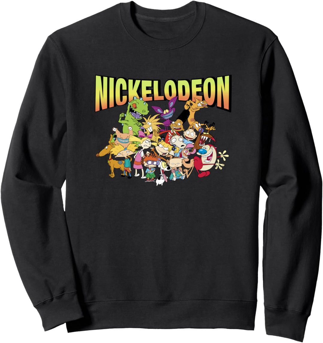 Nickelodeon Group Shot Character Portrait Sweatshirt