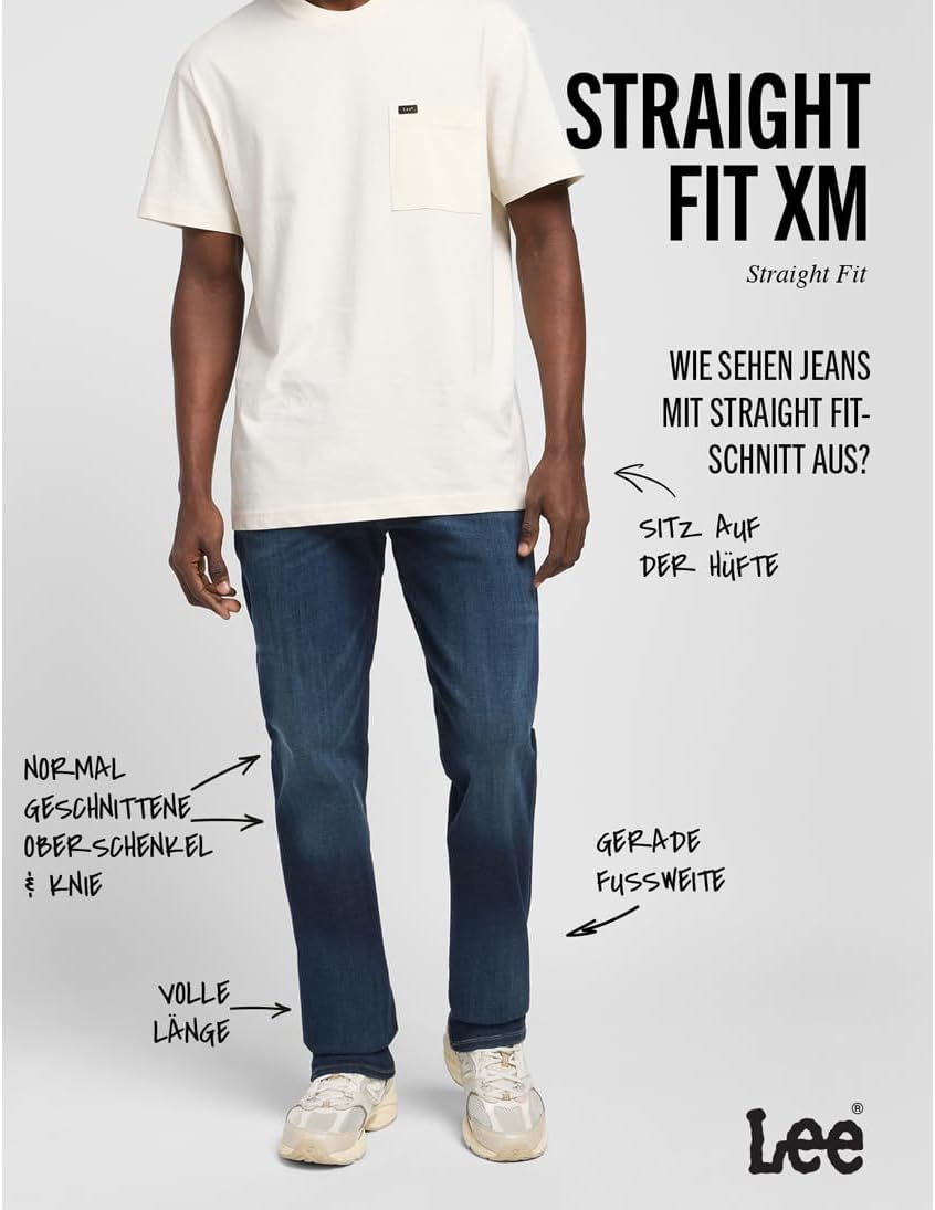 Lee Herren Straight Fit Xm Extreme Motion Jeans 30W / 30L Trip, 30W / 30L Trip