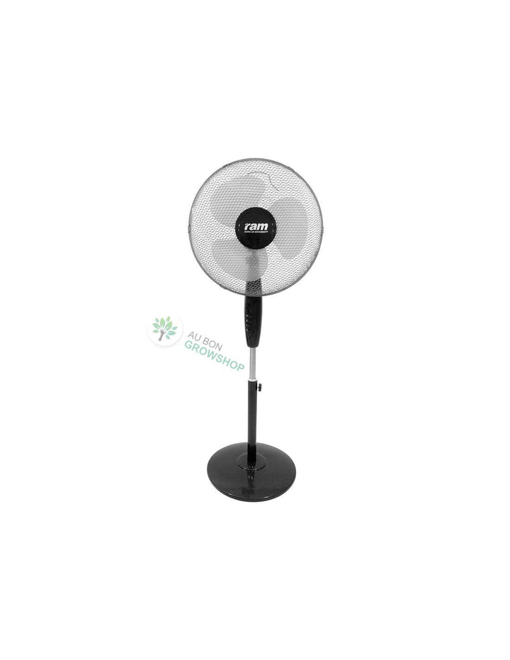 RAM Oszillierende Standventilator 400mm, 3 Geschwindigkeitsstufen , robusten Stand , Flüster leise