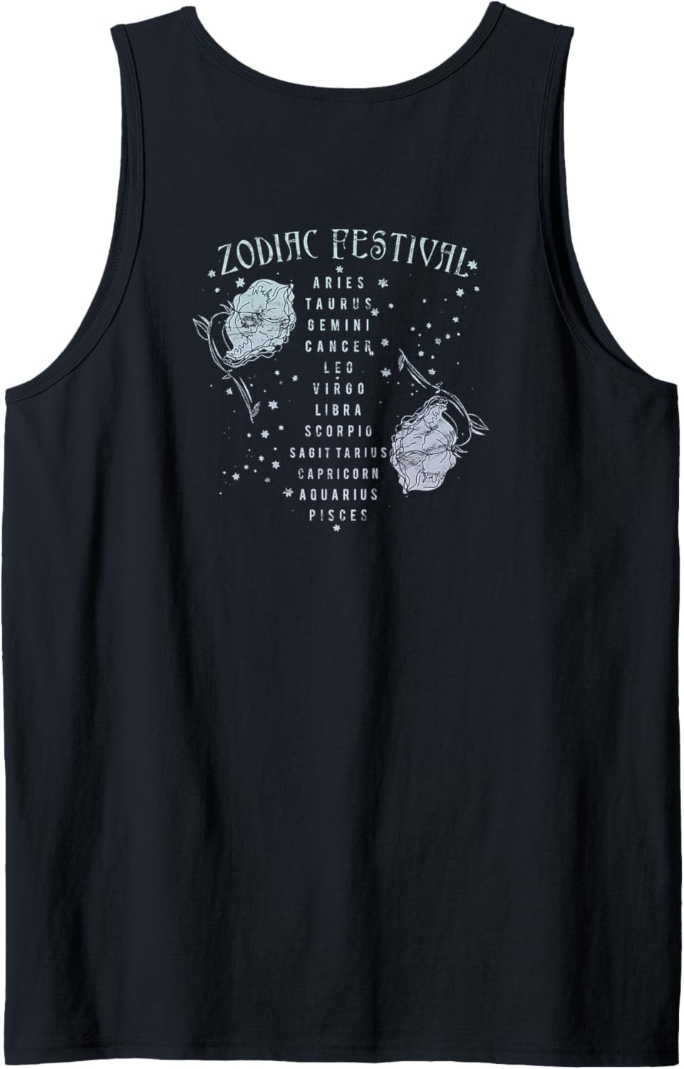 Zodiac Festival Moon & Roses Tank Top