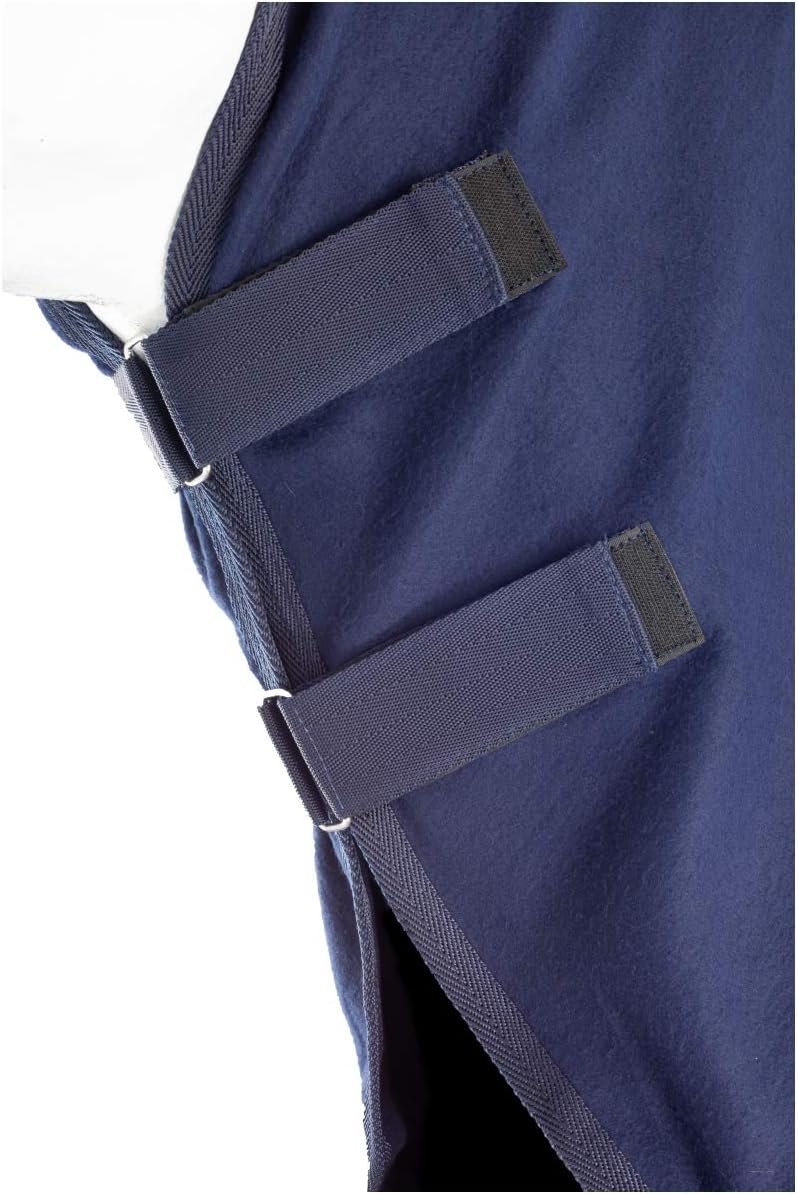 RL24 Abschwitzdecke mit Halsteil und Kreuzgurt (abnehmbar) BASICLINE dunkelblau 165cm, dunkelblau 16