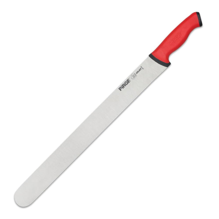 Pirge Duo Dönermesser 45 cm Rot - Aufschnittmesser - Schärfstes Döner Langmesser - Schneidemesser -