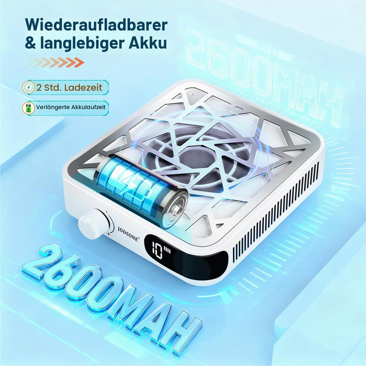 JODSONE Mini Akku-Nagelstaubabsauger, 6000 U/min - 30 Filter, Leiser 10-Stufen-Motor, Wiederaufladba