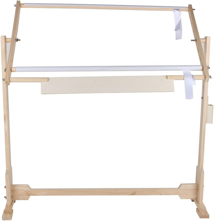 Stickerei-Ständer, Tapisserieständer, 14 CT Holzboden Tapisserieständer mit 5 Höhen